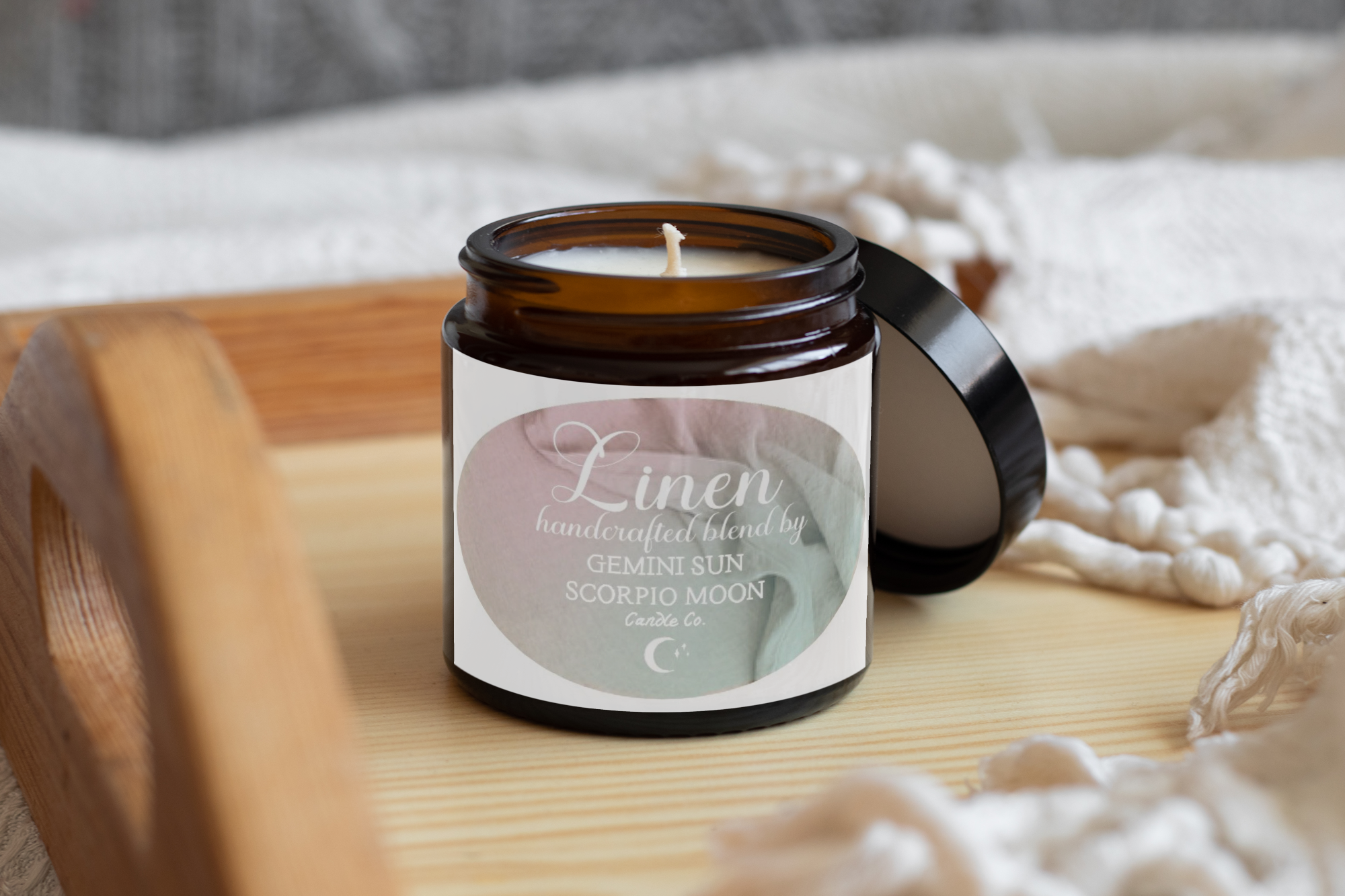 Homey Amber candles with lid 250ml