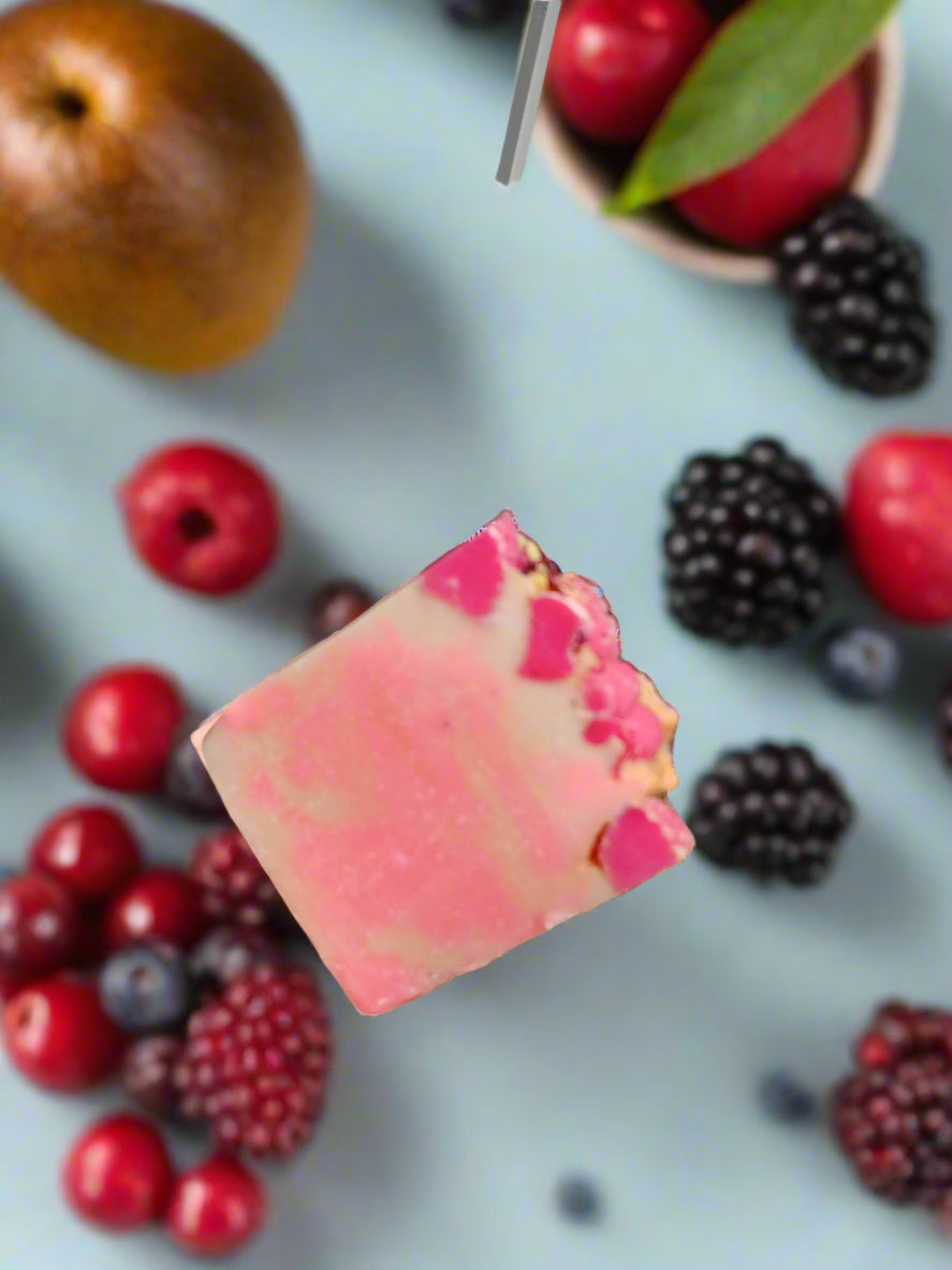 Berry Queen soap with strawberries and cream fragrance