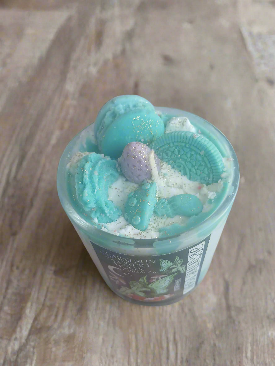 Absinthe magic dessert candle