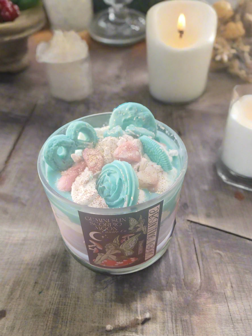 Absinthe magic dessert candle