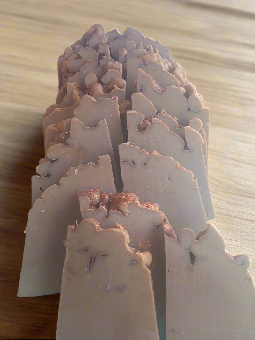 Freshly made coffee soap