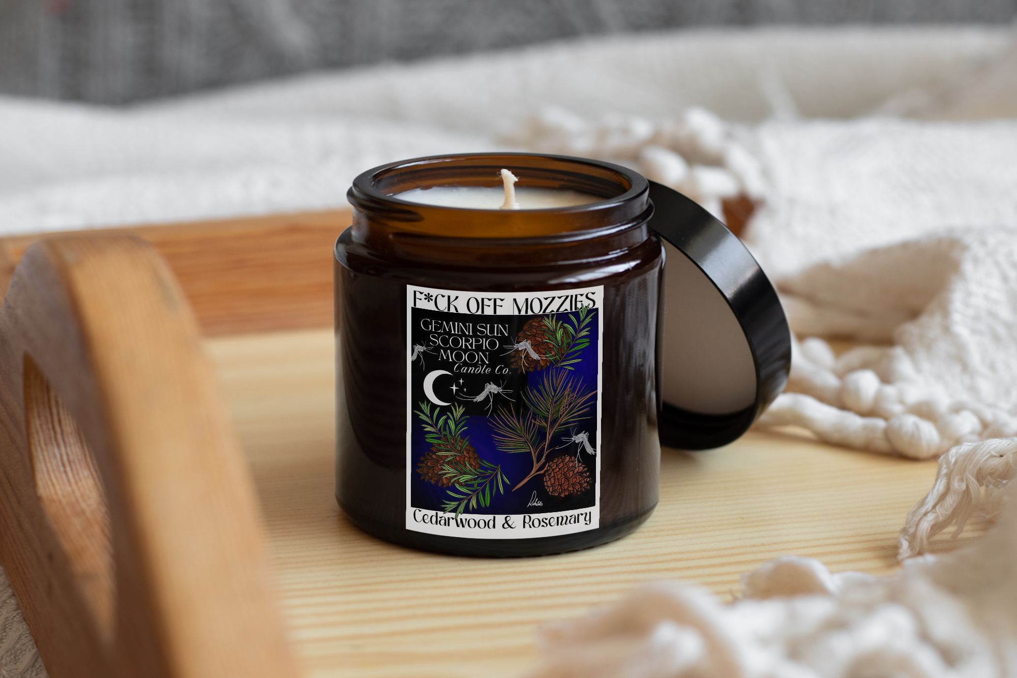 Homey Amber candles with lid 250ml