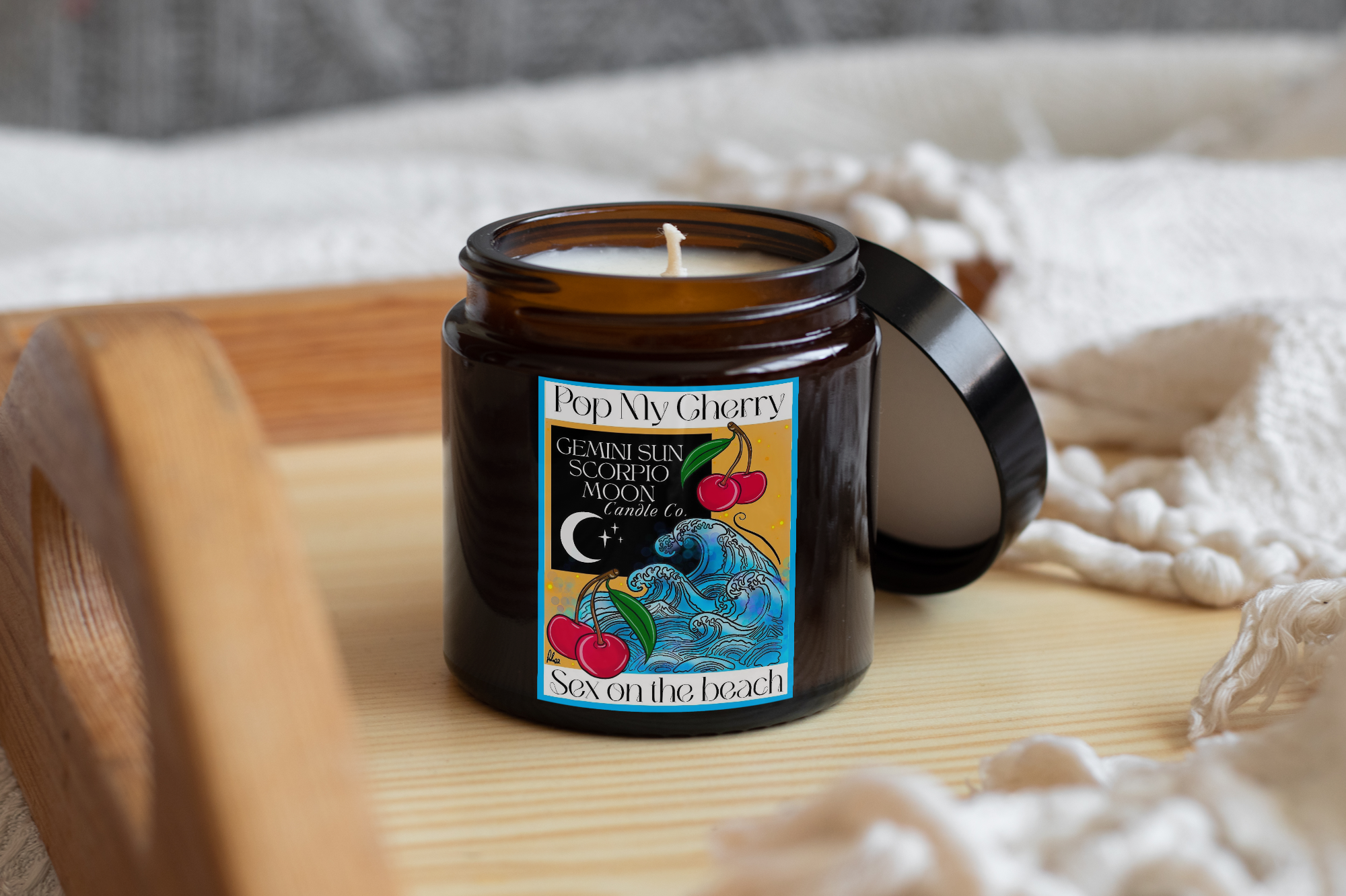 Homey Amber candles with lid 250ml