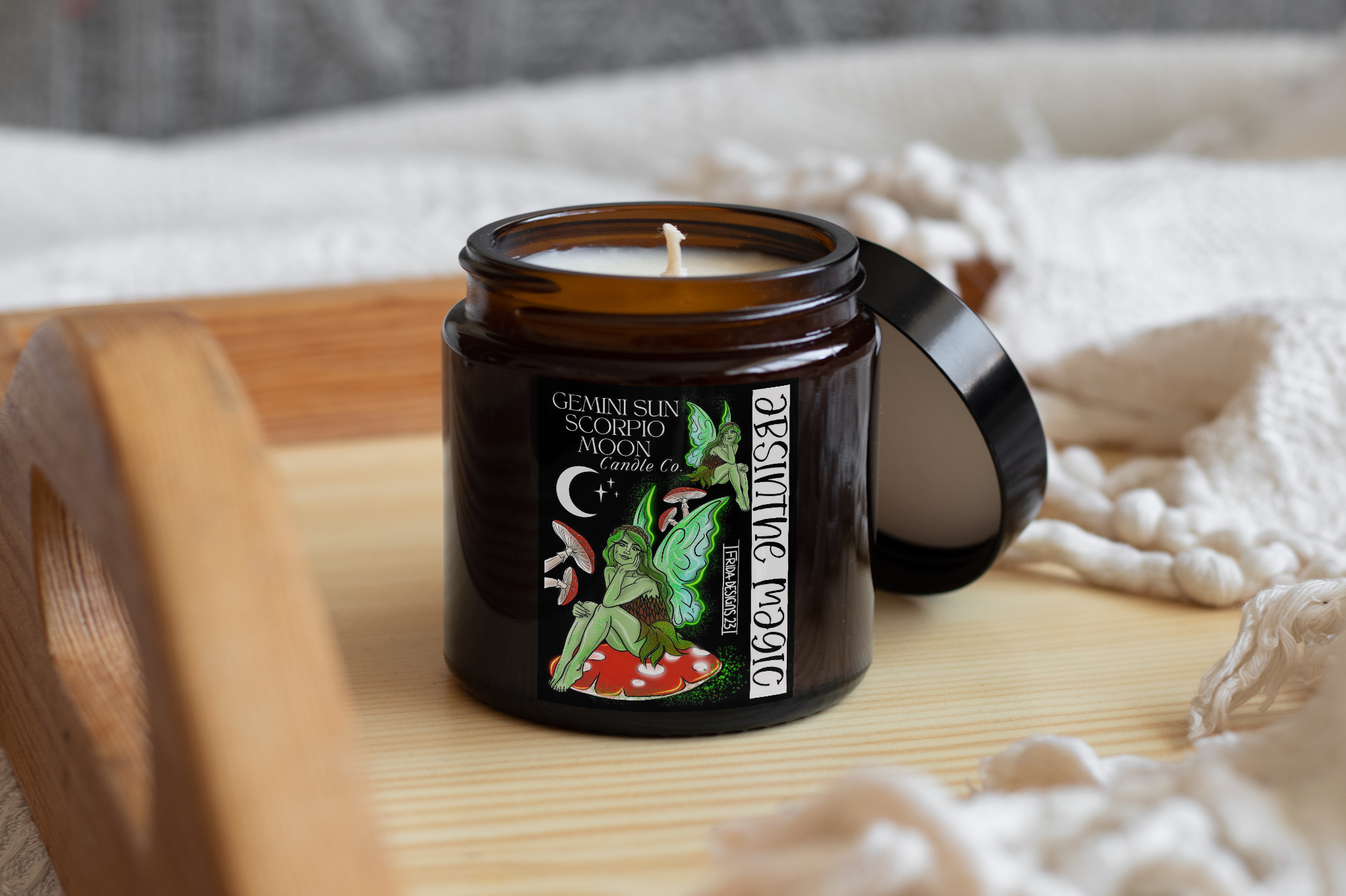 Homey Amber candles with lid 250ml