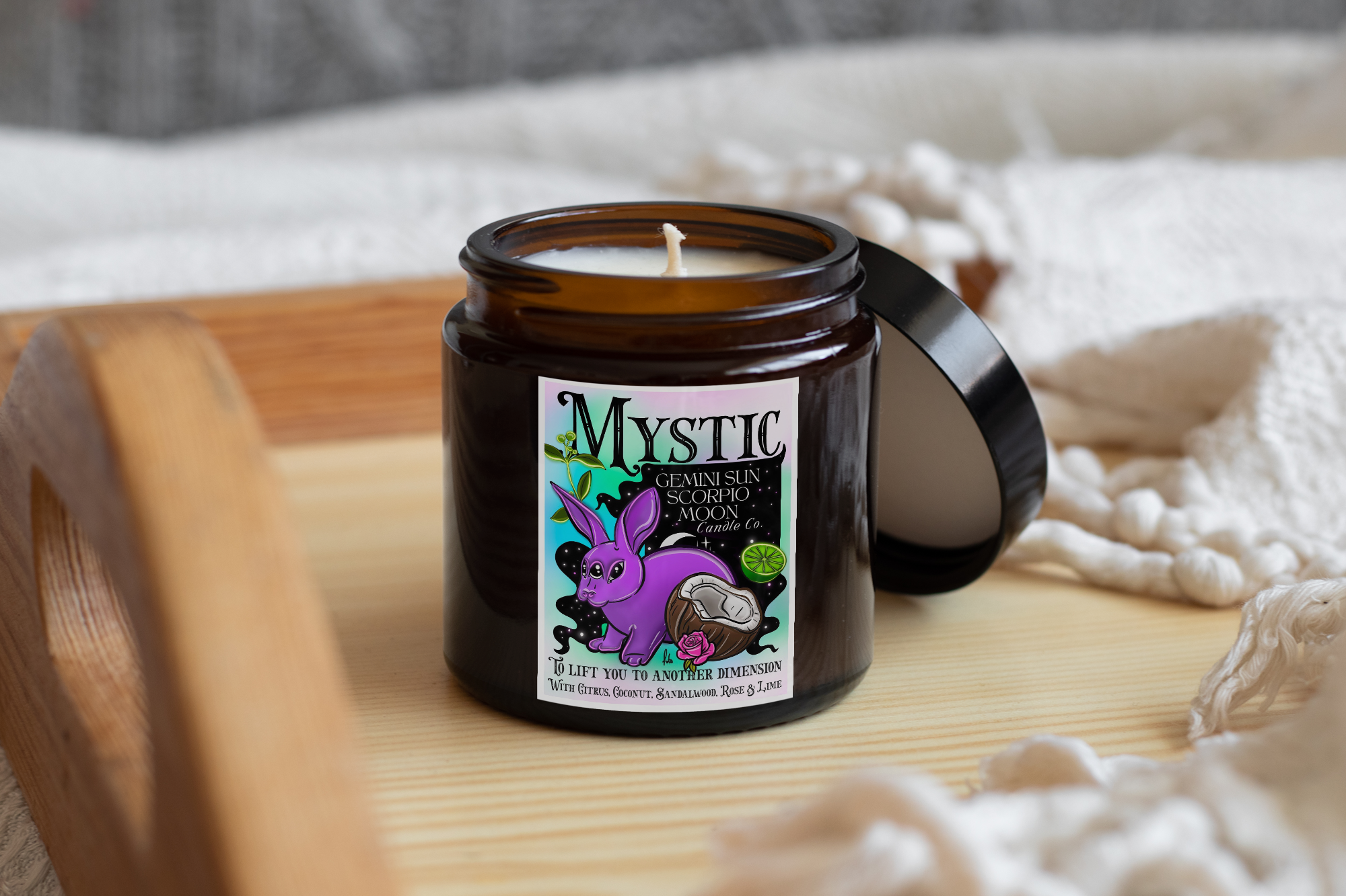 Homey Amber candles with lid 250ml