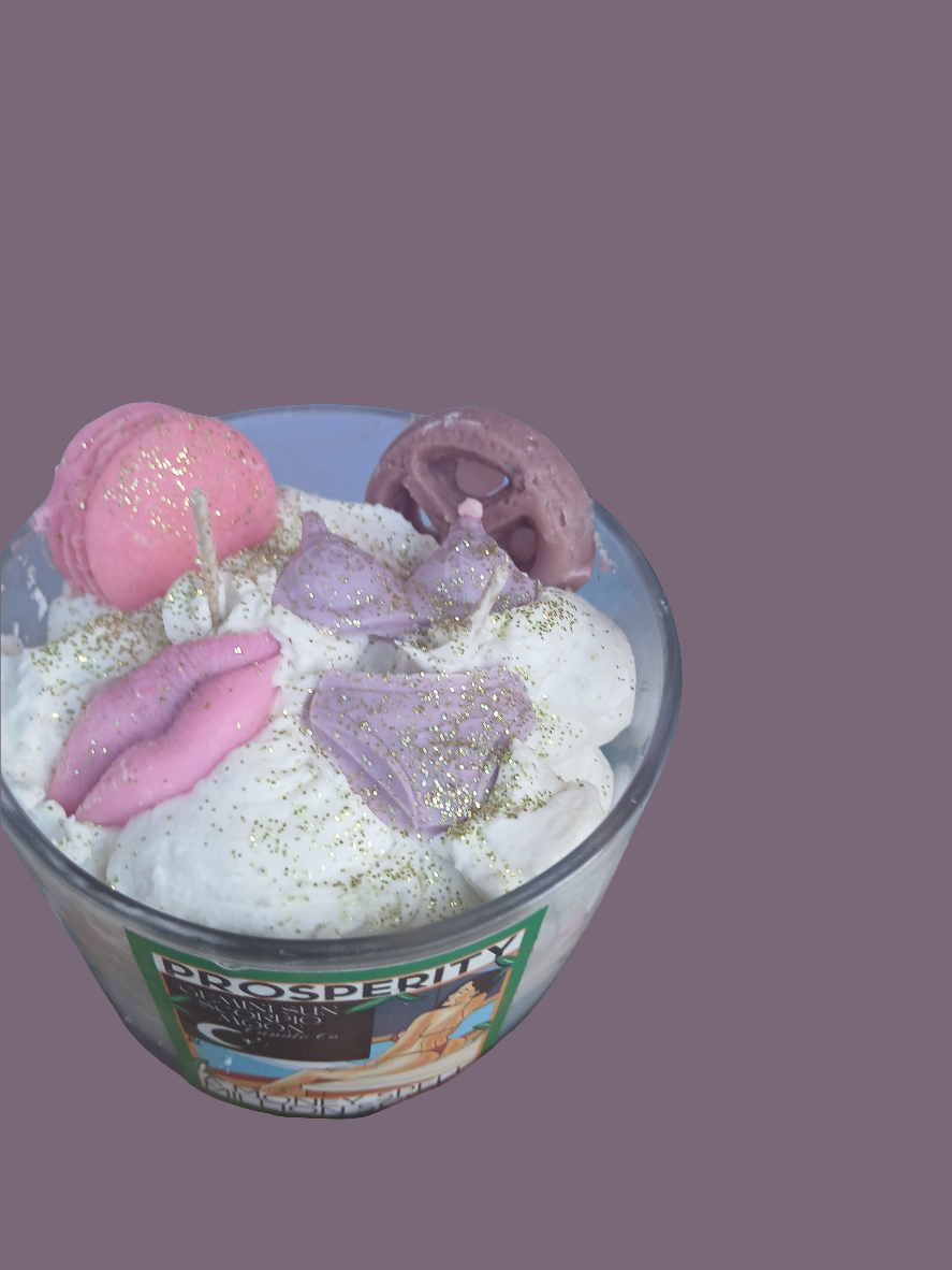 Prosperity money spell candle