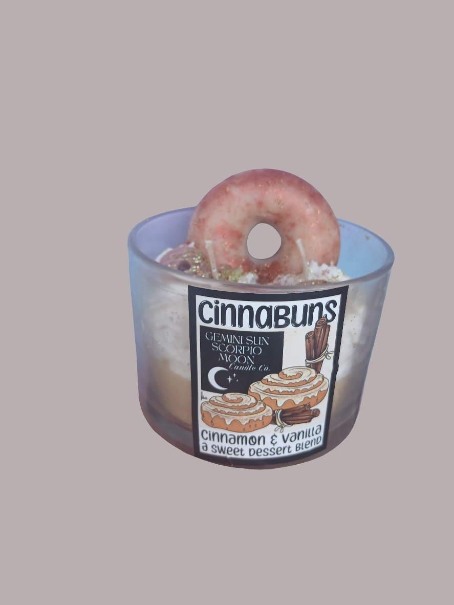 Chai latte and coffee dessert candles