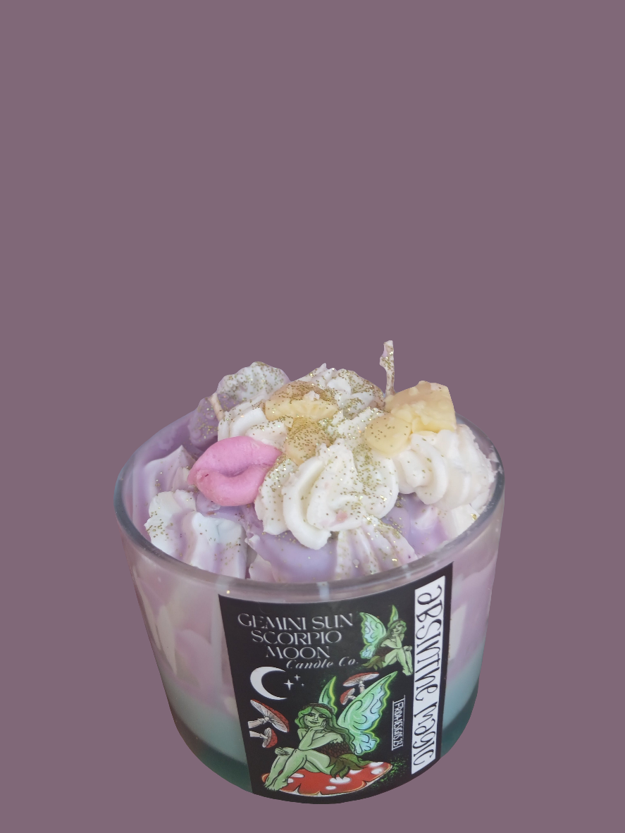 Handmade dessert candles with unique design perfect gift with large size in soy wax blend.