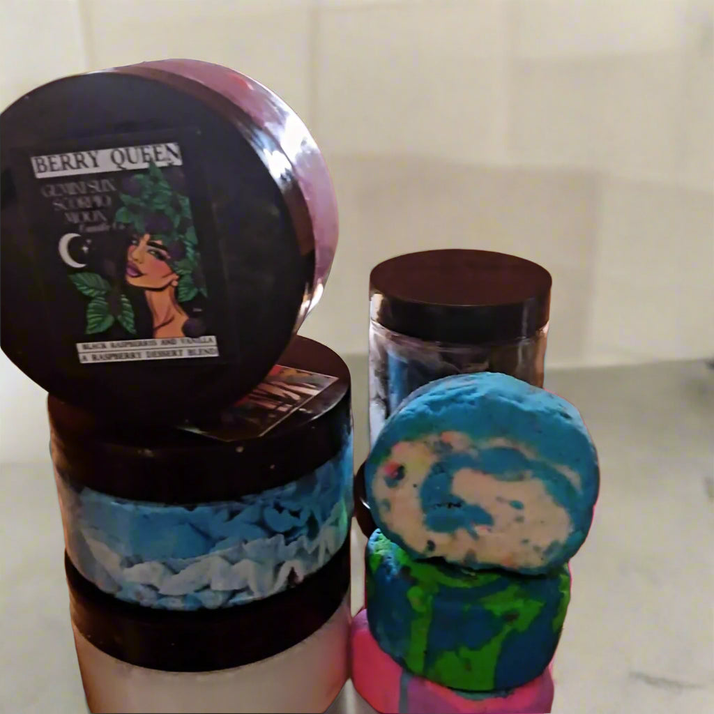 Whipped body butters and scrubs